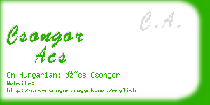 csongor acs business card